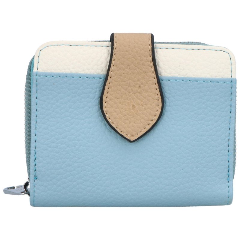 Trendová koženková peněženka MaxFly Kove, světle modrá