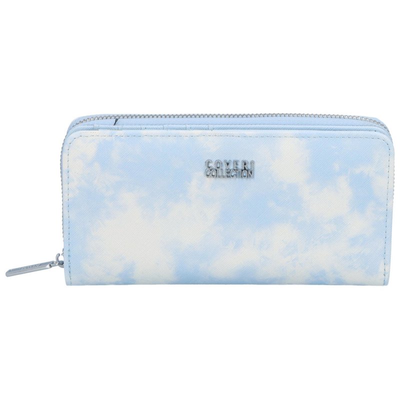 Trendová koženková peněženka Coveri Rita, světle modrá
