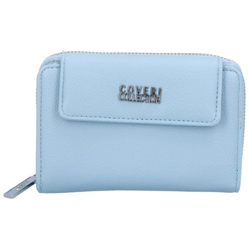 Trendová koženková peněženka Coveri Lope, světle modrá