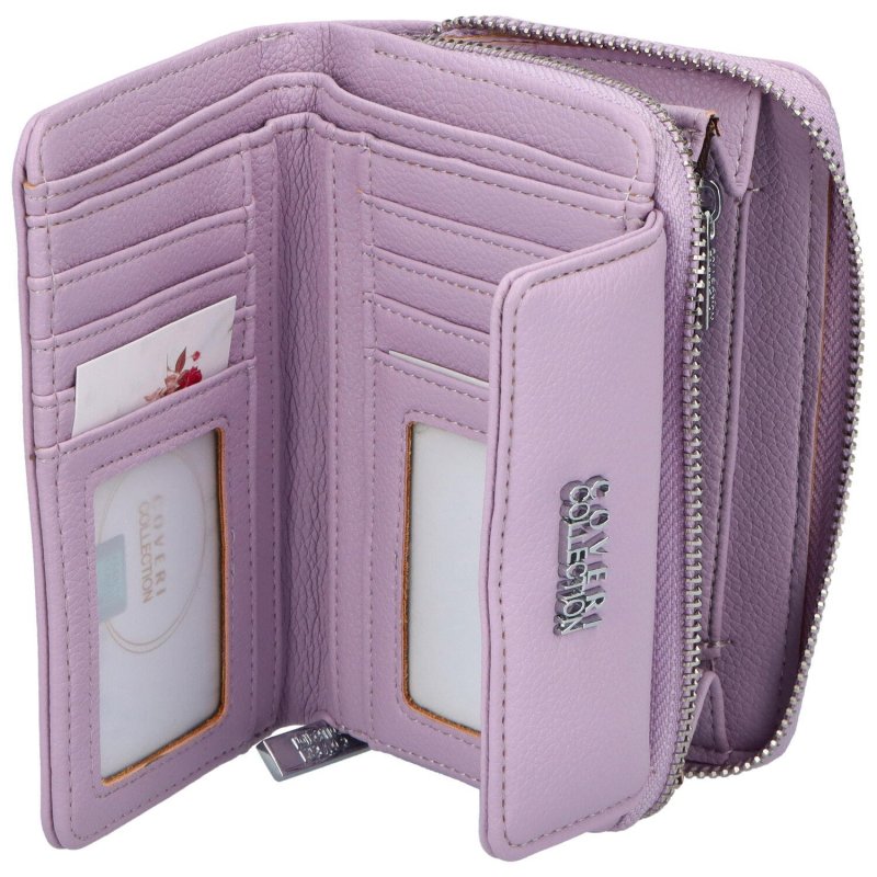Trendová koženková peněženka Coveri Lope, lila