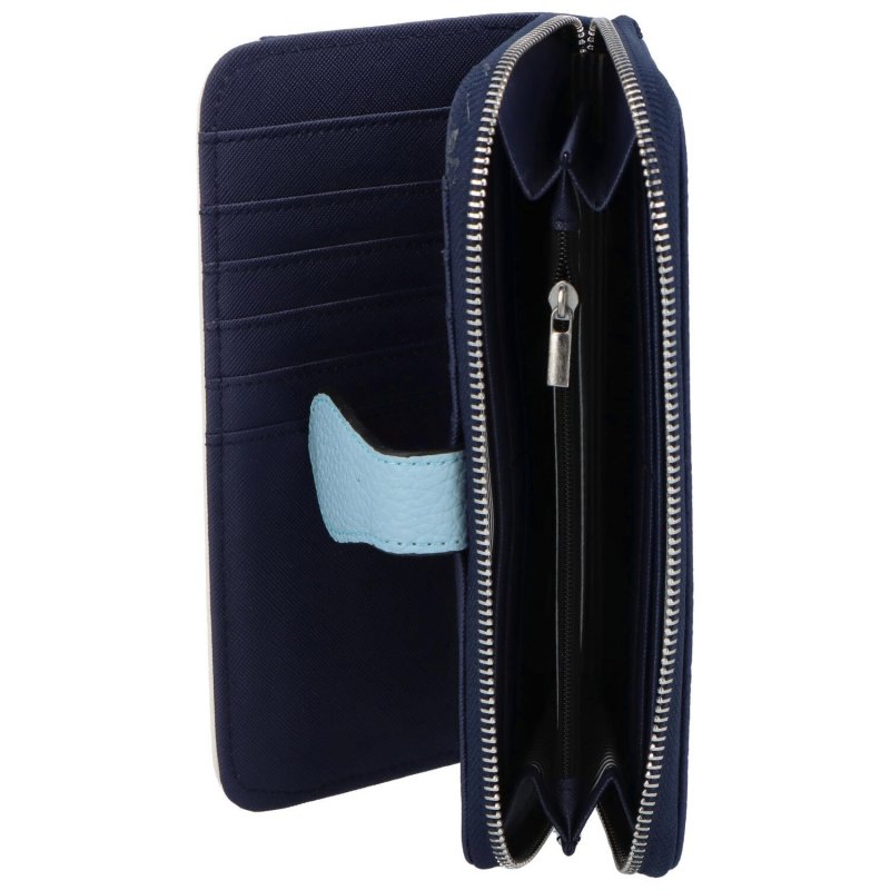 Kombinovaná dámská koženková peněženka Simonee, tmavě modrá
