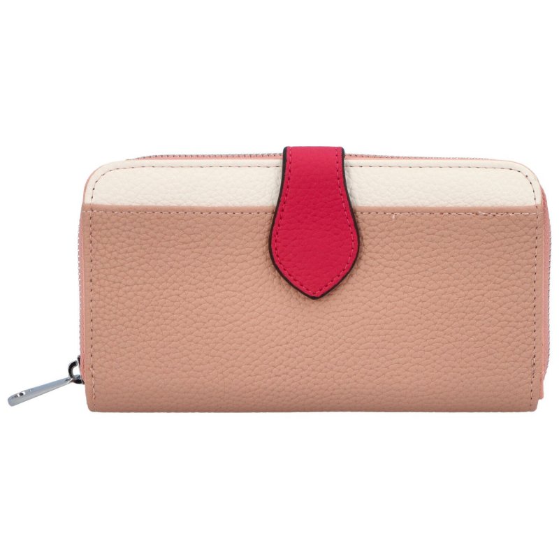 Kombinovaná dámská koženková peněženka Simonee, růžová