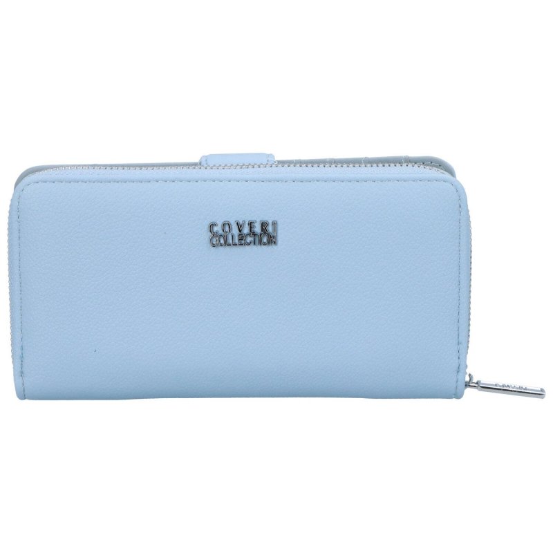 Pouzdrová dámská koženková peněženka Deena, světle modrá