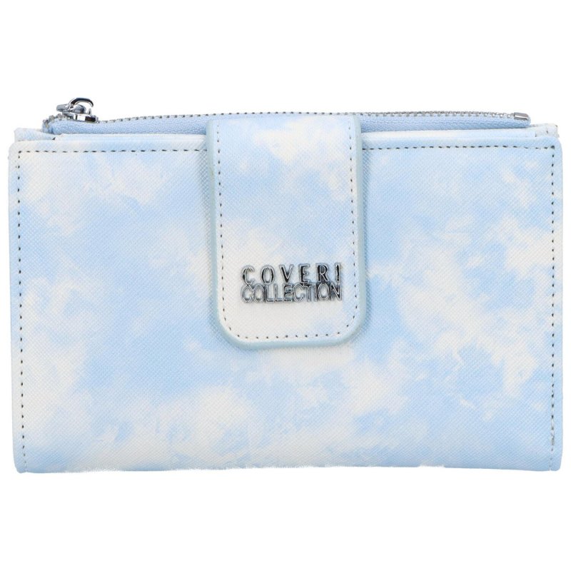 Dámská koženková peněženka střední velikosti Bellinda, světle modrá