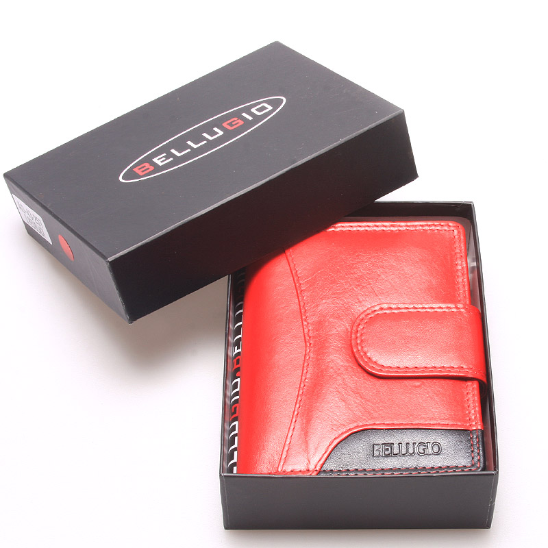 Kožená peněženka dámská červená  Bellugio Amsterdam