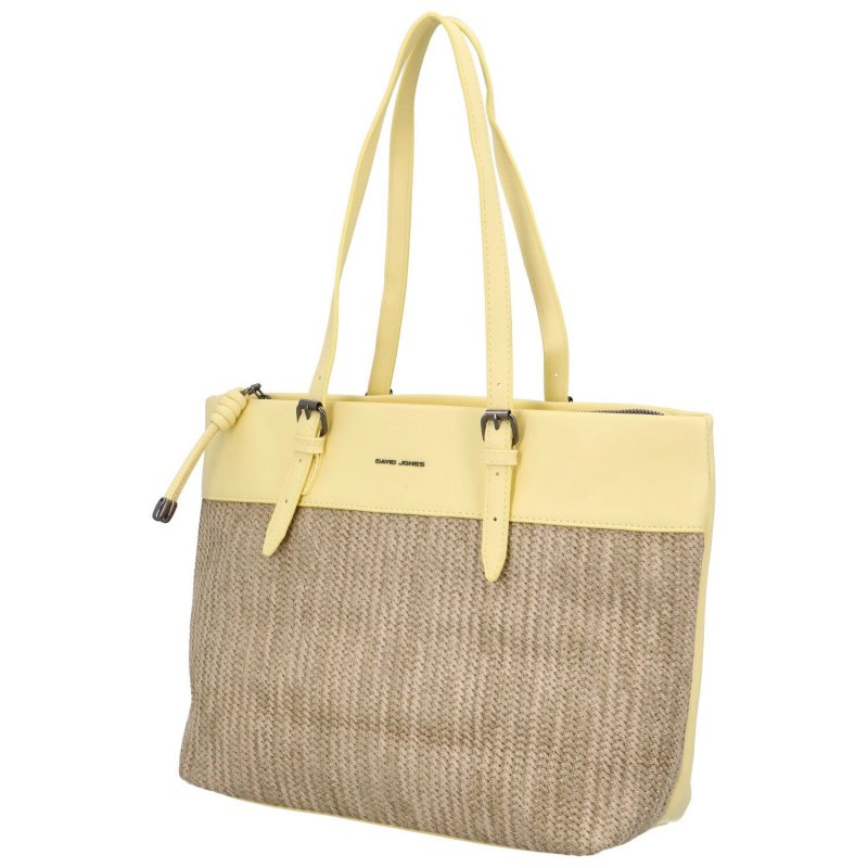 Letní dámská stylová kombinovaná kabelka Garbie, žlutá