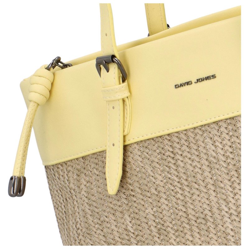 Letní dámská stylová kombinovaná kabelka Garbie, žlutá