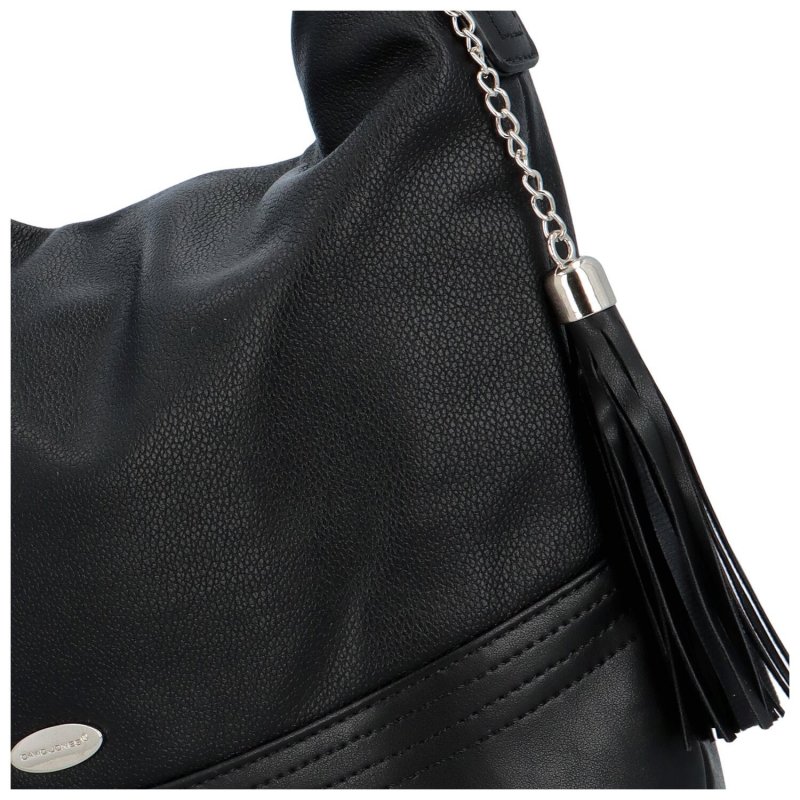 Příjemná dámská koženková kabelka na rameno Sinsay, černá