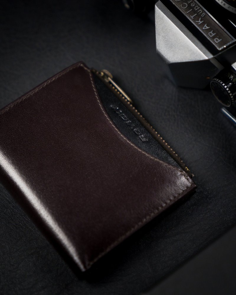 Trendová pánská kožená peněženka Dero, hnědá/černá