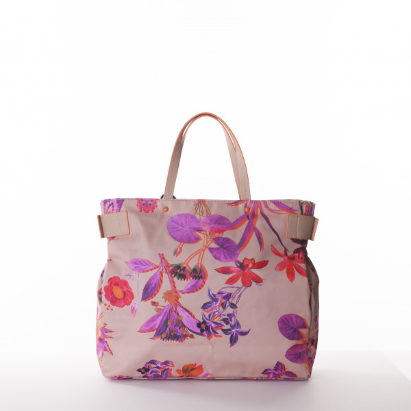 Romantická dámská květovaná kabelka Oilily, růžová