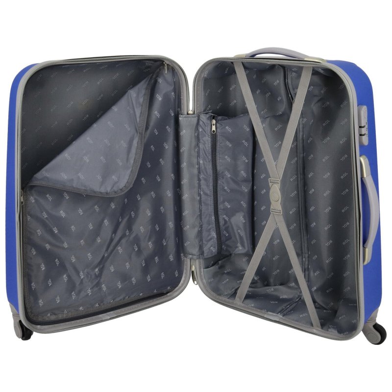 Cestovní kufr Traveler  velikost M, modrá