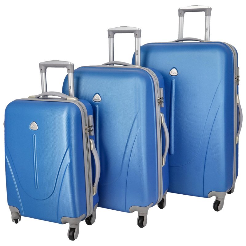 Cestovní kufr Traveler  SADA, modrá