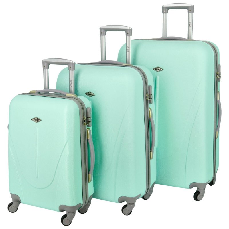 Cestovní kufr Jelly SADA, světle zelená