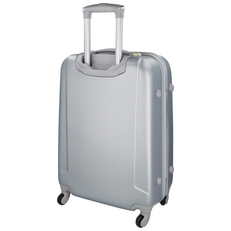 Cestovní kufr Jelly velikost M, stříbrná