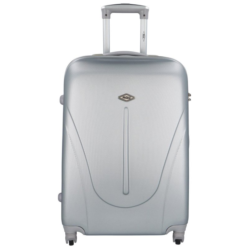 Cestovní kufr Jelly velikost L, stříbrná