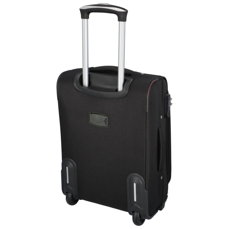 Cestovní kufr Amerika velikost S, černá-šedá