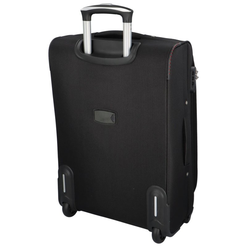 Cestovní kufr Amerika velikost M, černá-šedá