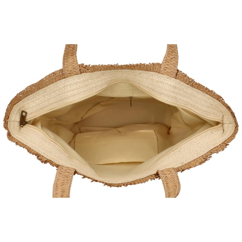 Stylový přírodní pletený košík Sago, béžová