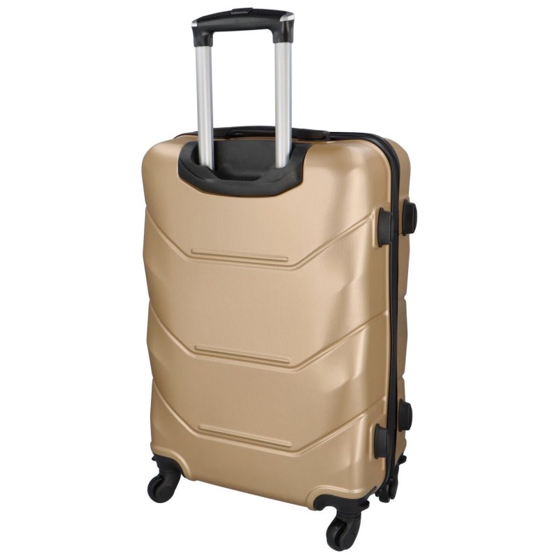 Cestovní plastový kufr Sonrado vel. XL, šampaňská
