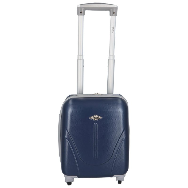Malý příruční cestovní plastový kufr Sonrado, tmavě modrý