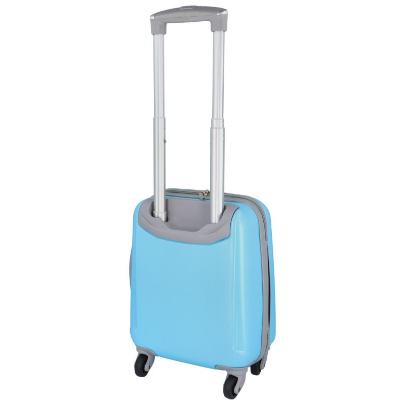 Malý příruční cestovní plastový kufr Sonrado, světle modrá