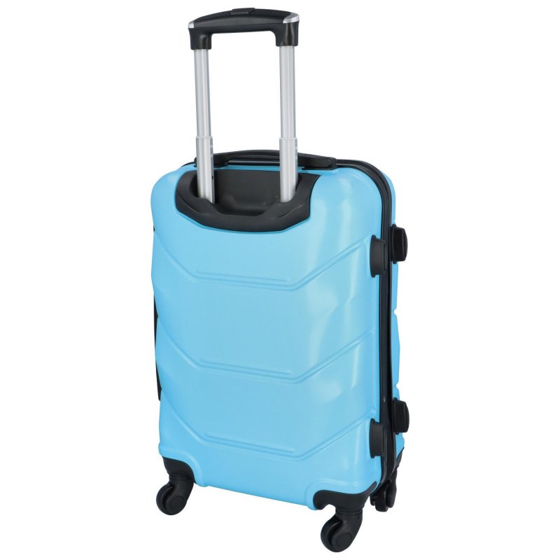 Cestovní pilotní plastový kufr Sonrado vel. S, světle modrá