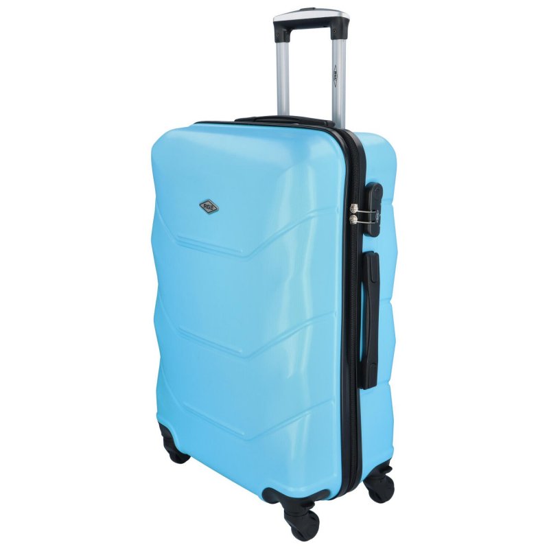 Cestovní plastový kufr Sonrado vel. L, světle modrá