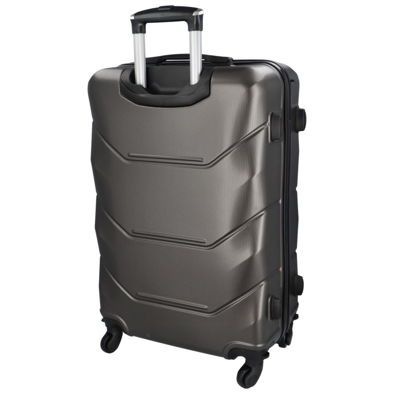 Cestovní plastový kufr Sonrado vel. XL, tmavě šedá