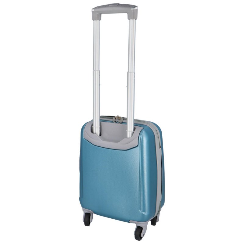 Malý příruční plastový kufr Sonrado, metalická modrá