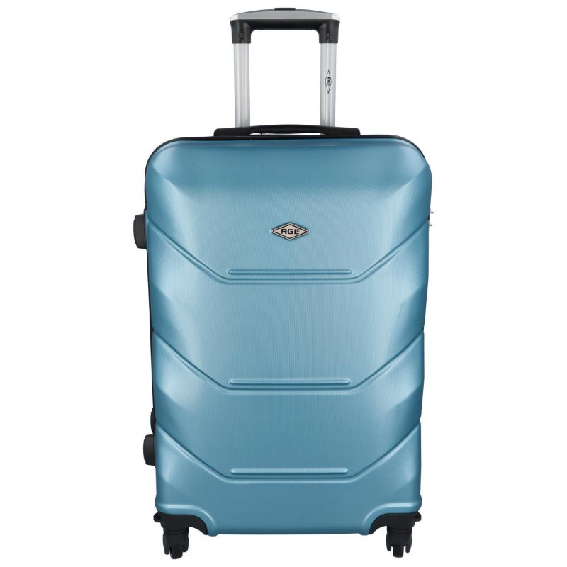 Cestovní plastový kufr Sonrado vel. XL, metalická modrá