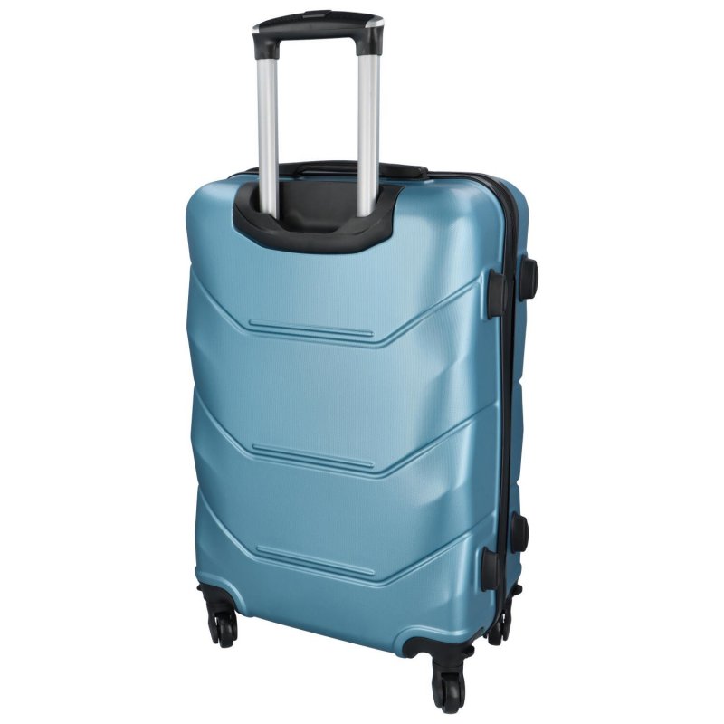 Cestovní plastový kufr Sonrado vel. XL, metalická modrá