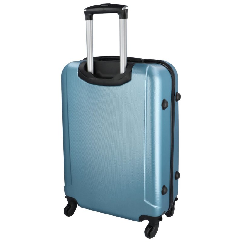 Plastový cestovní kufr Peek, metalická modrá M