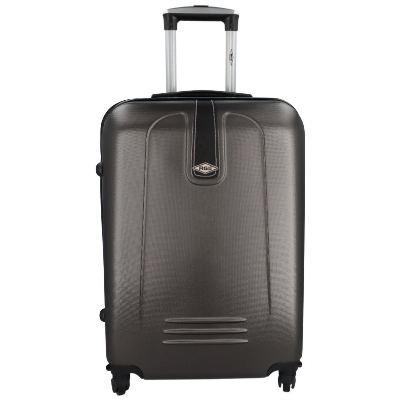 Plastový cestovní kufr Peek, tmavě šedá M