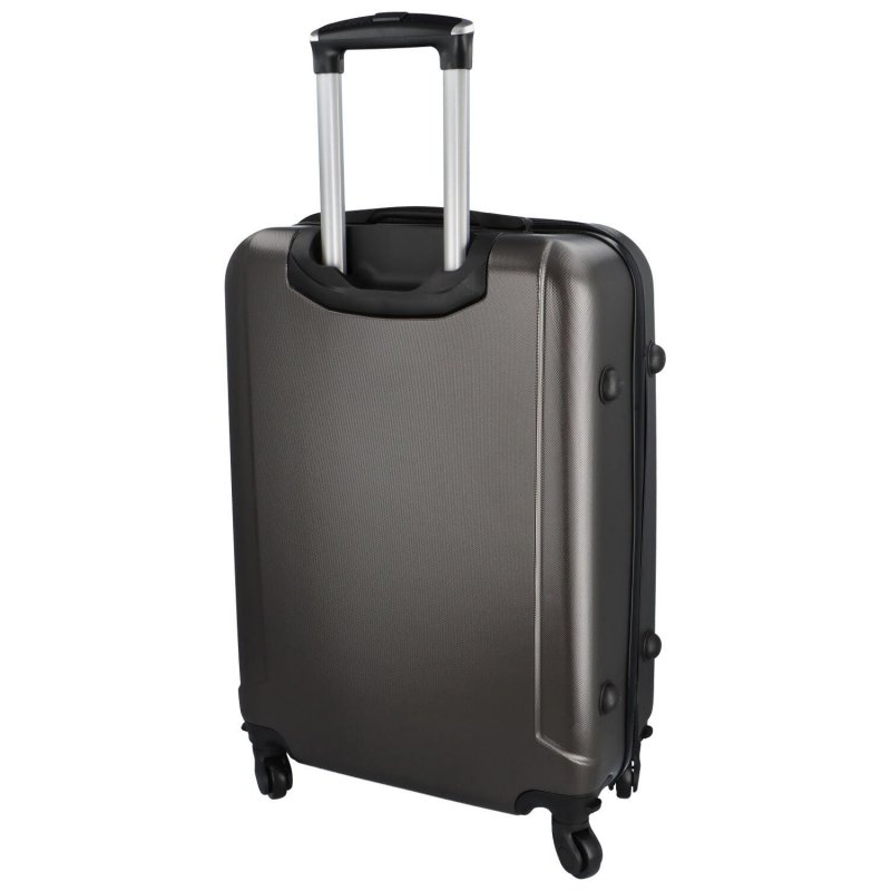 Plastový cestovní kufr Peek, tmavě šedá M