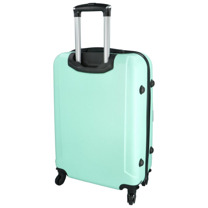 Plastový cestovní kufr Peek, světle zelená M