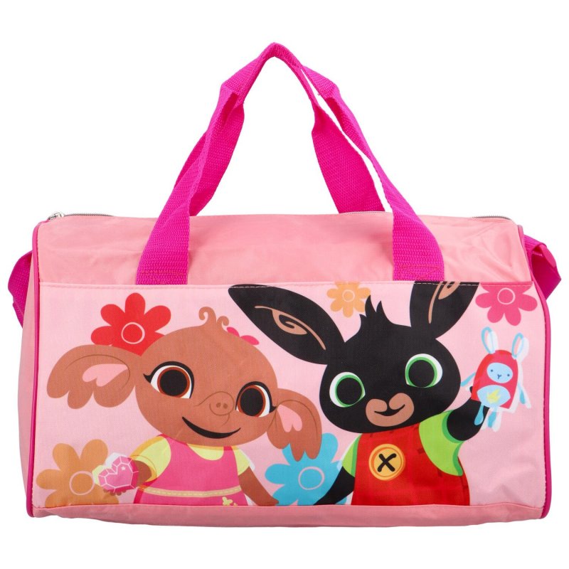Dětská lehká prostorná cestovní taška Králíček Bing, růžová