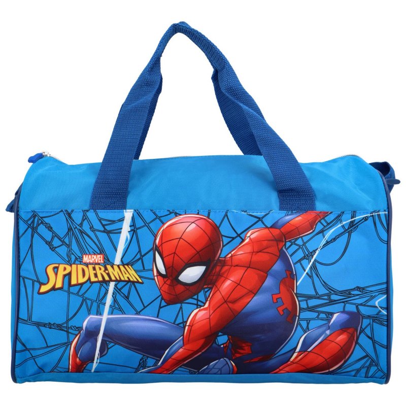 Lehká dětská cestovní taška Spiderman, světle modrá