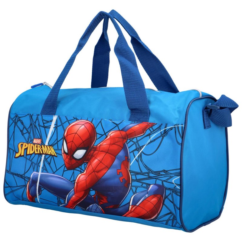 Lehká dětská cestovní taška Spiderman, světle modrá
