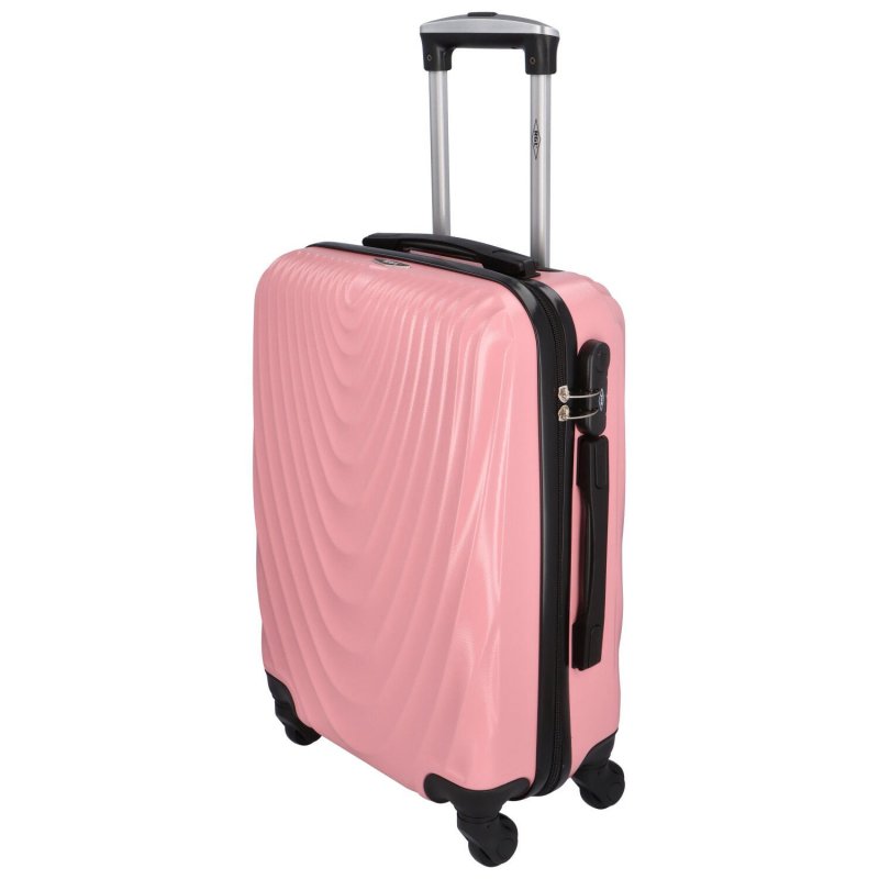 Cestovní pilotní kufr Travel Pink, růžová S