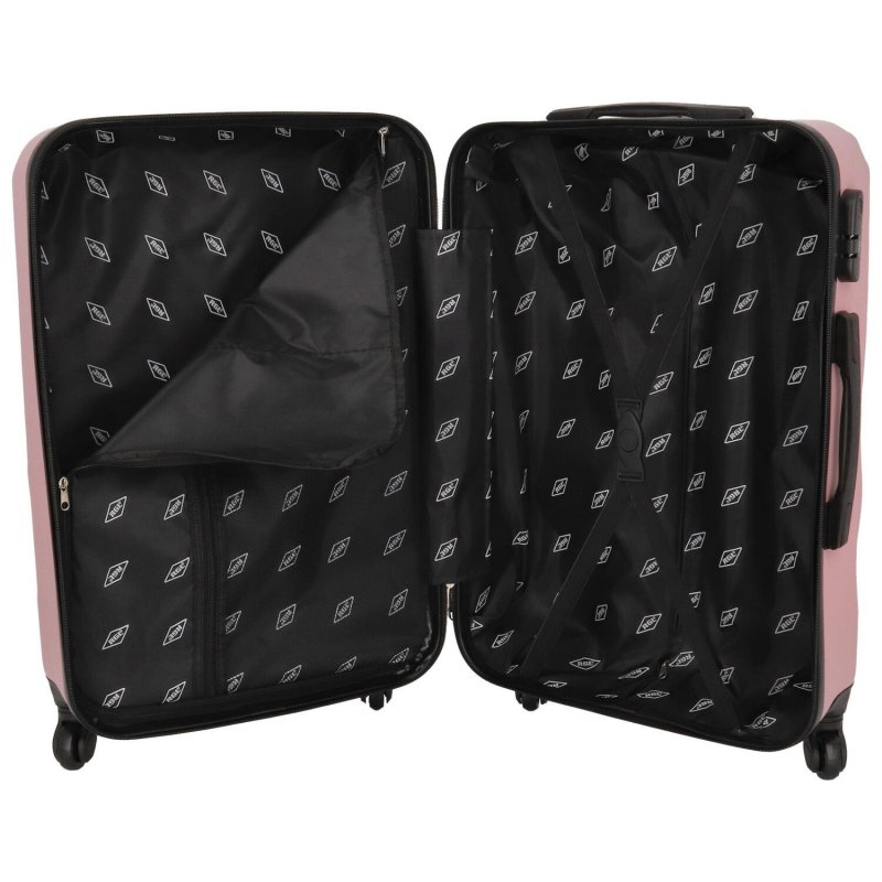 Cestovní kufr Travel Pink, růžová M