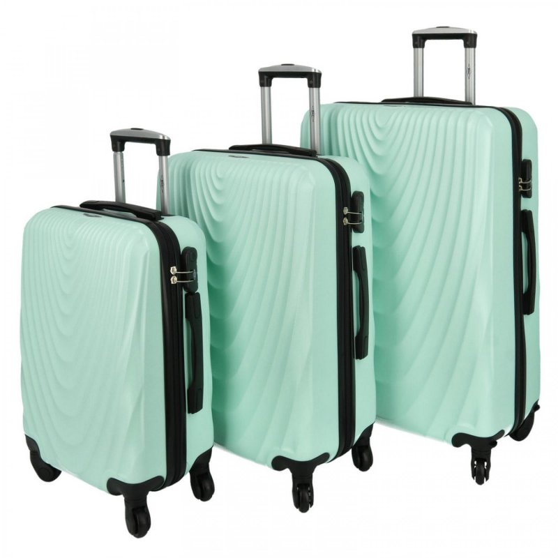 Sada cestovních kufrů Travel Green, zelená sada