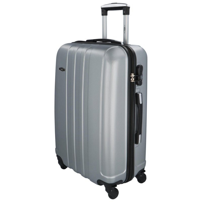 Cestovní kufr Normand Silver, stříbrná S