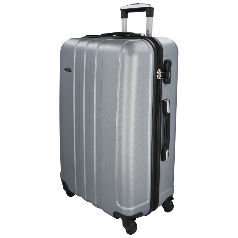 Cestovní kufr Normand Silver, stříbrná M