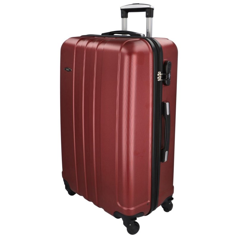 Cestovní kufr Normand Marron, hnědočervená L