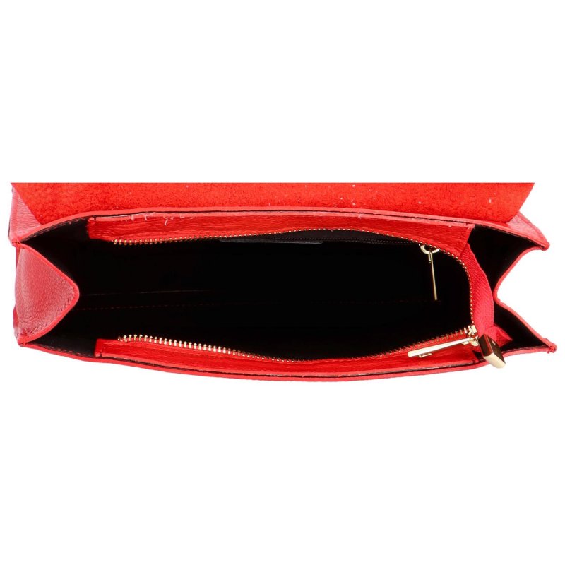 Módní dámský kožený batoh/kabelka Citin,červená