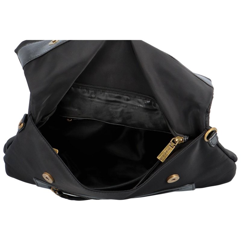 Módní prostorný kombinovaný batoh Bellisa,  černá