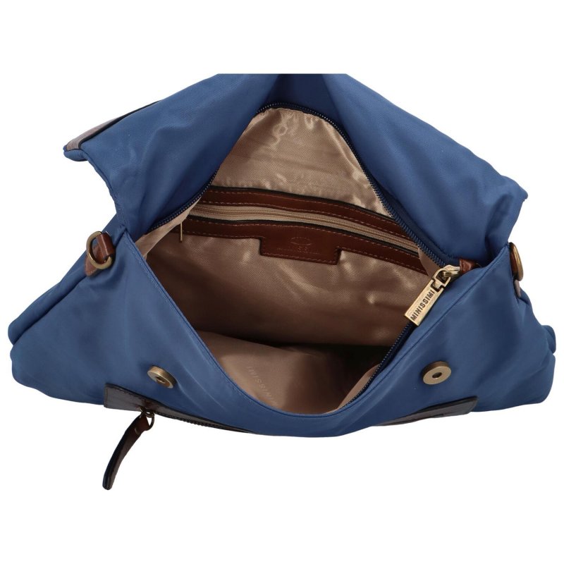 Módní prostorný kombinovaný batoh Bellisa,  modrá