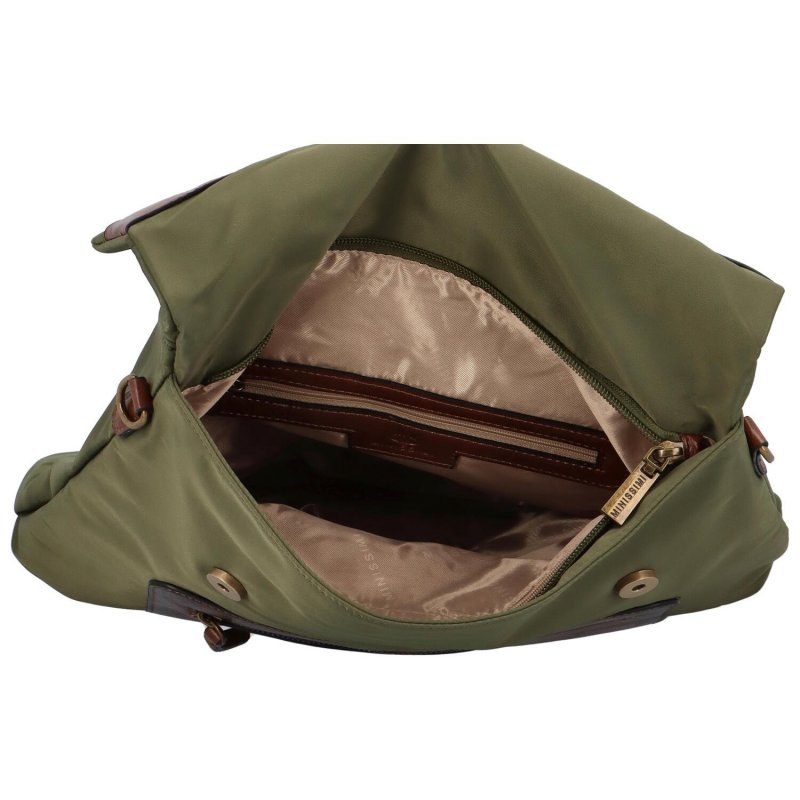Módní prostorný kombinovaný batoh Bellisa,  zelená