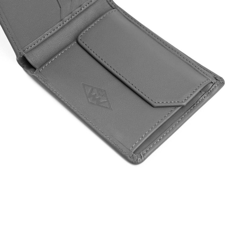 Trendová pánská kožená peněženka VUCH Antos, šedá