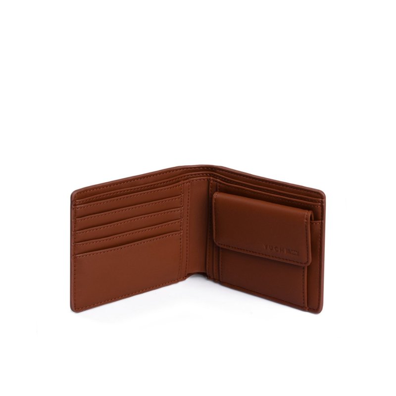 Trendová pánská koženková peněženka VUCH Harlow, hnědá